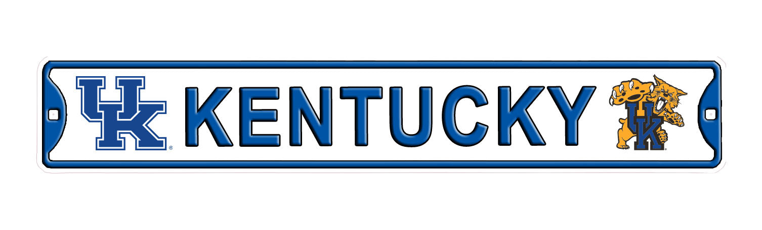 Kentucky Wildcats - Steel Embossed NCAA Mini Street Sign