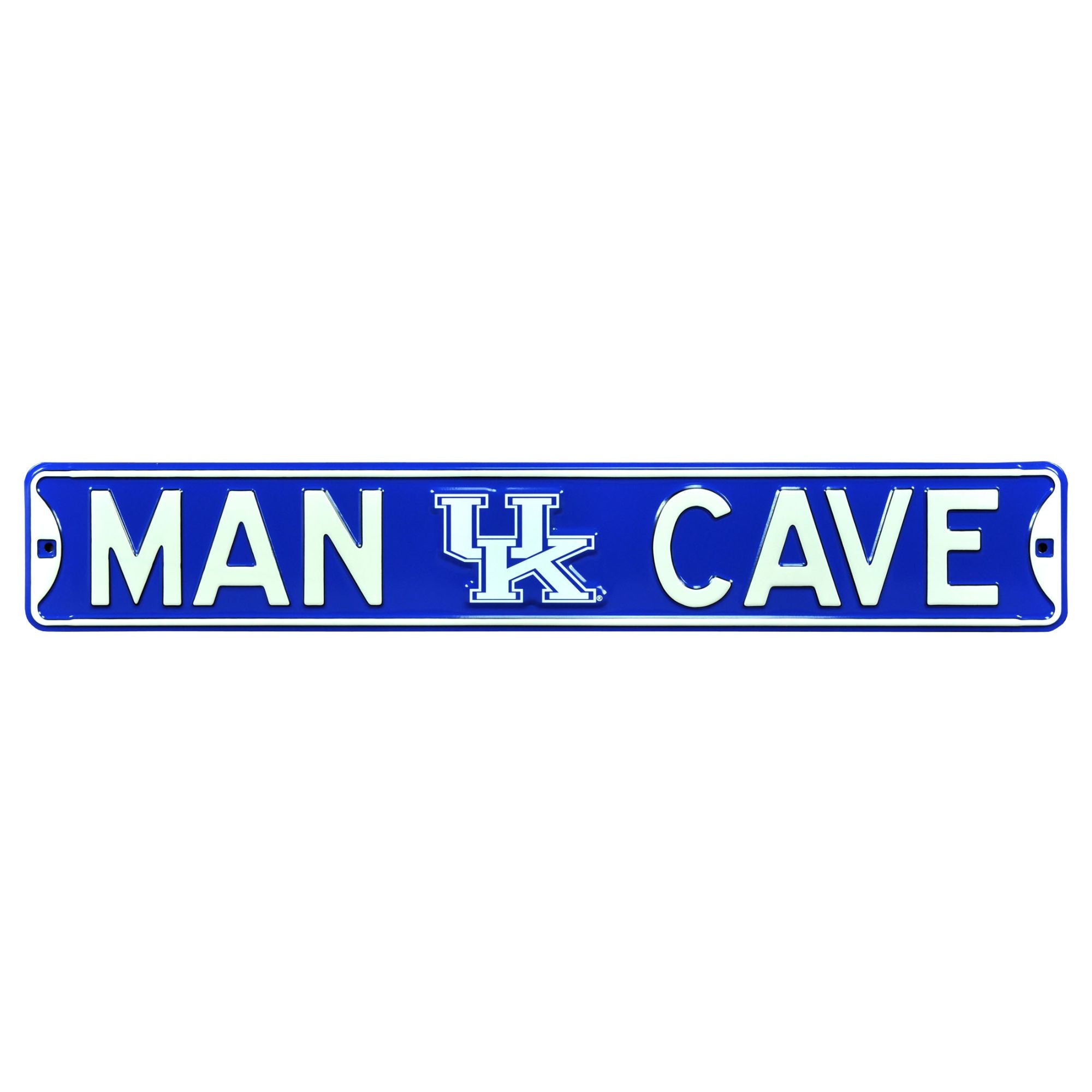 Kentucky Wildcats - MAN CAVE - Embossed Steel Street Sign
