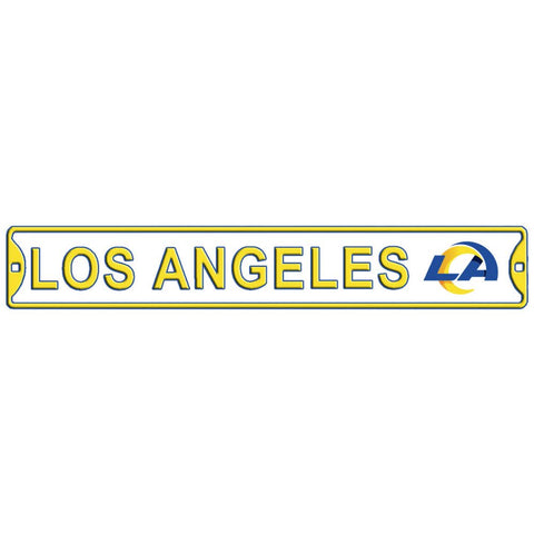 Los Angeles Rams - CITY LOGO - Steel Embossed NFL Mini Street Sign