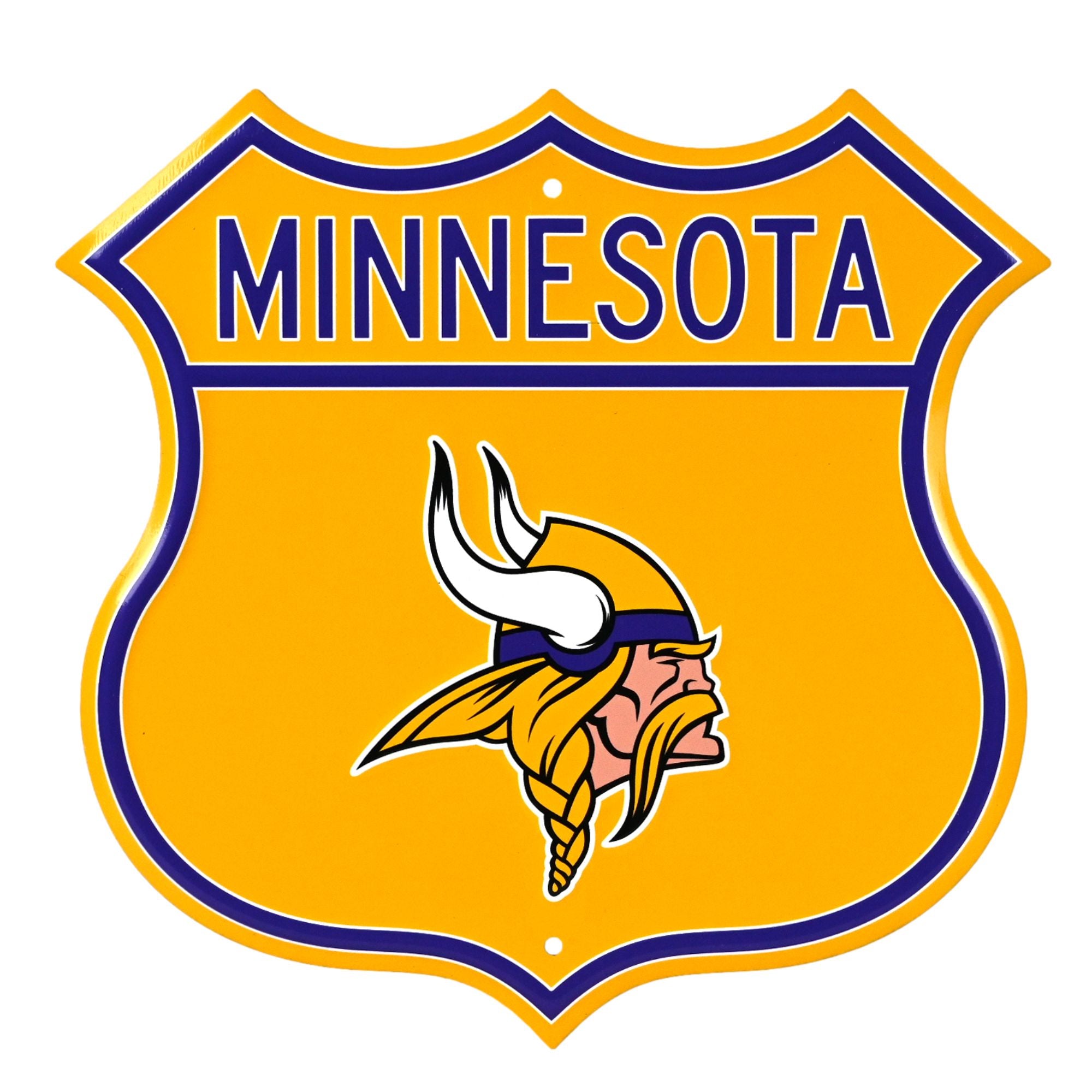 Minnesota Vikings Embossed Steel Route Sign