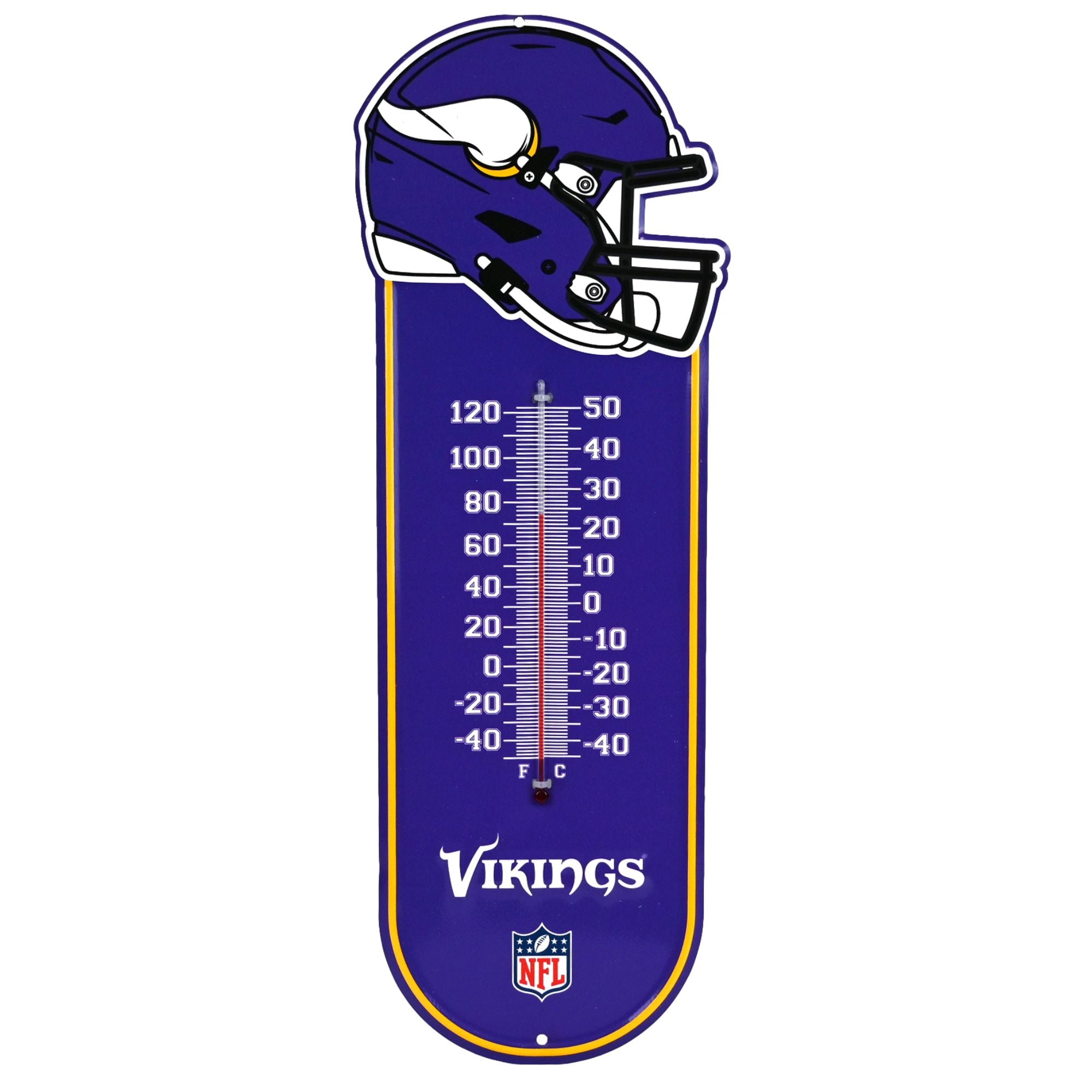 Minnesota Vikings - Embossed Steel Thermometer