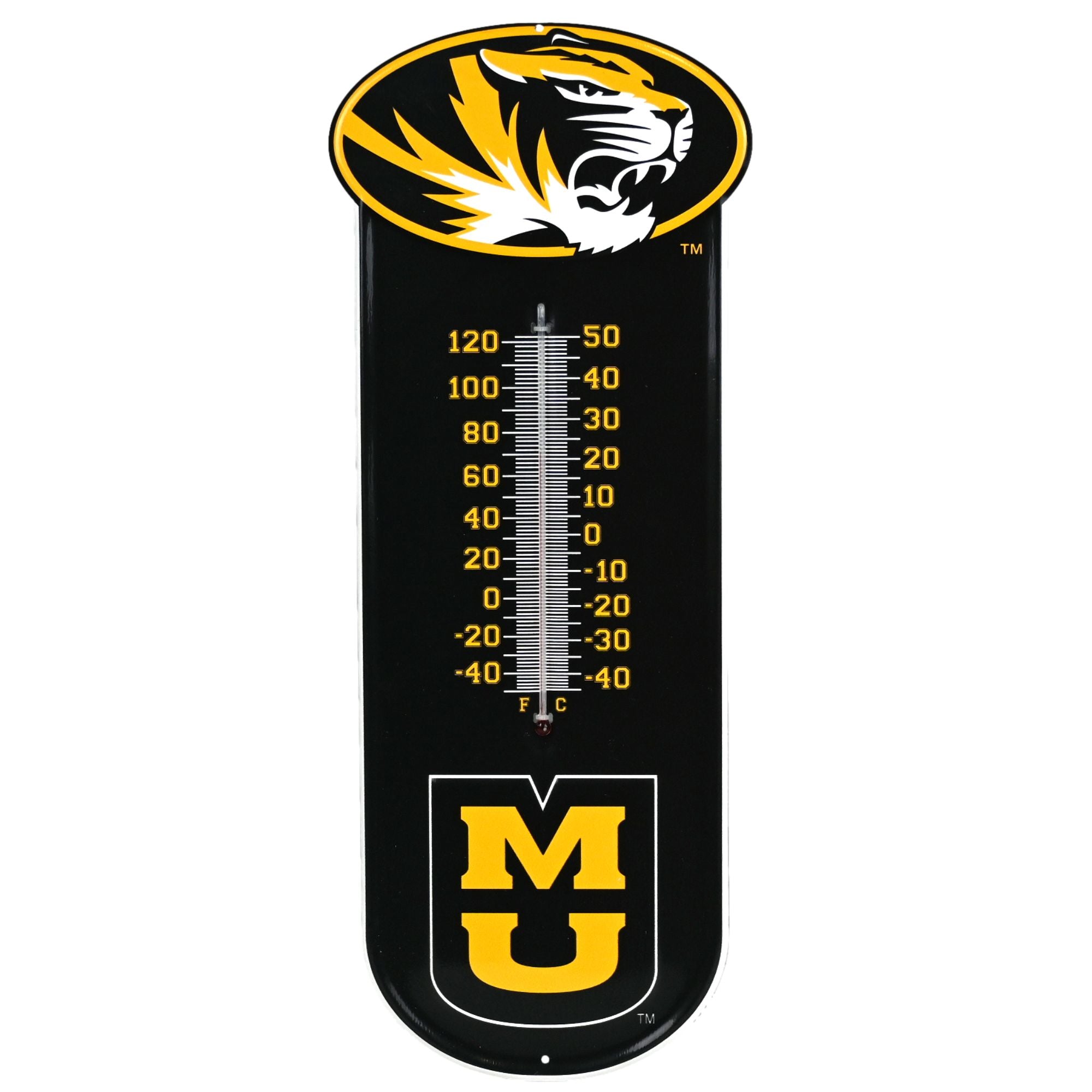 Missouri Tigers - Embossed Steel Thermometer