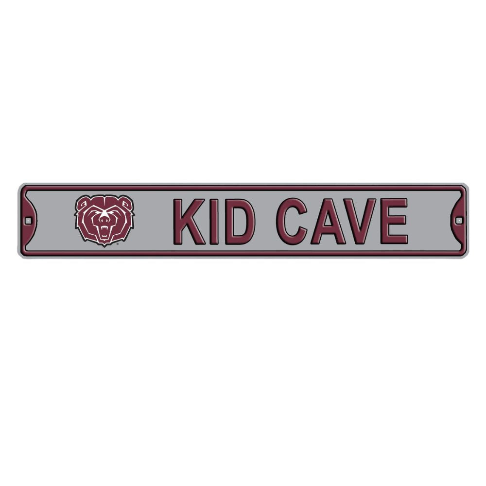 Missouri State Bears - KID CAVE -Steel Embossed NCAA Mini Street Sign