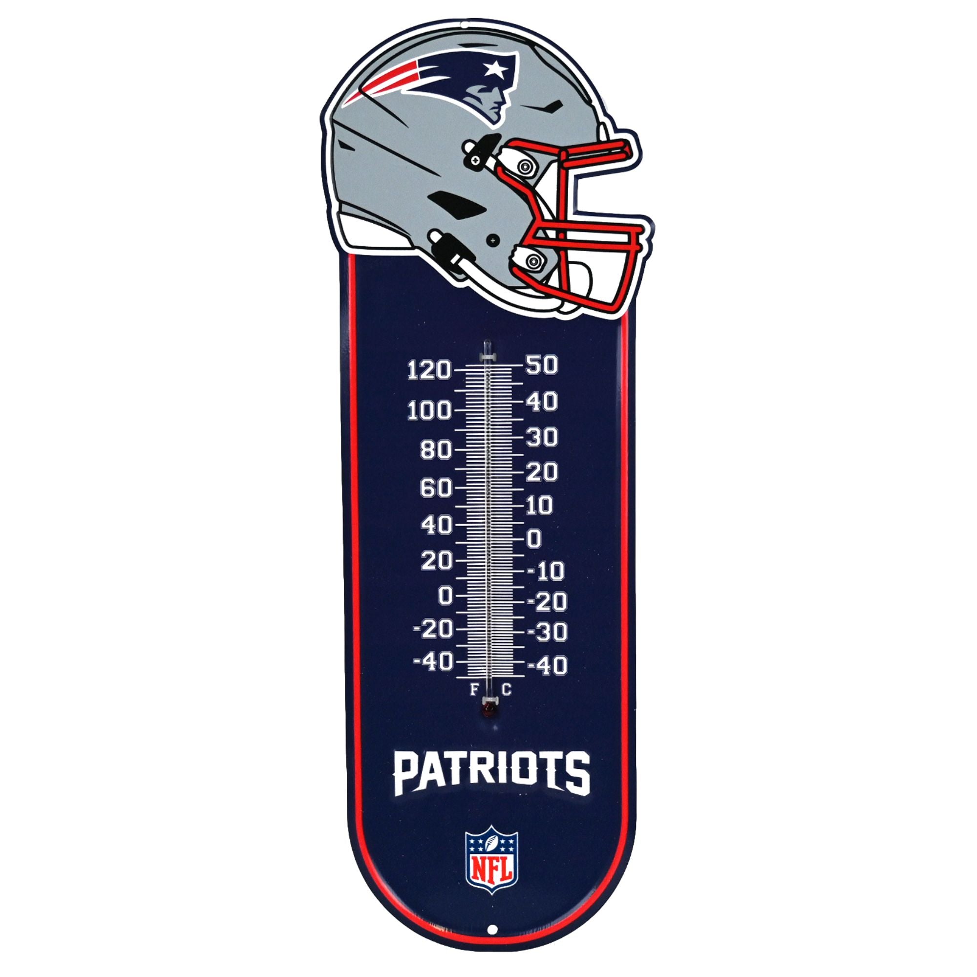 New England Patriots - Embossed Steel Thermometer