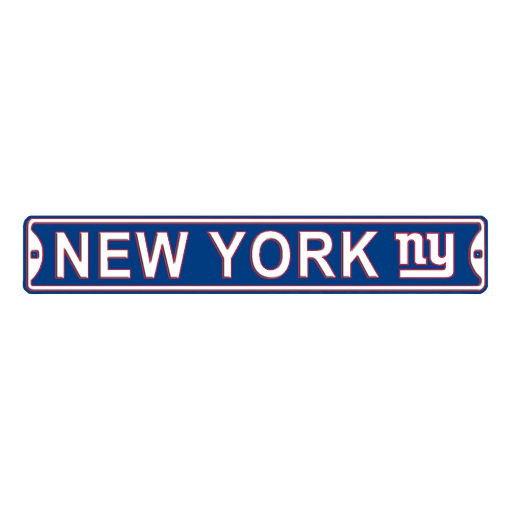 New York Giants - CITY LOGO - Steel Embossed NFL Mini Street Signs