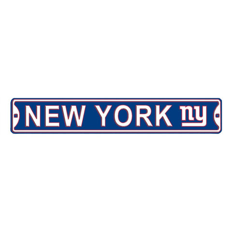 New York Giants - CITY LOGO - Steel Embossed NFL Mini Street Signs