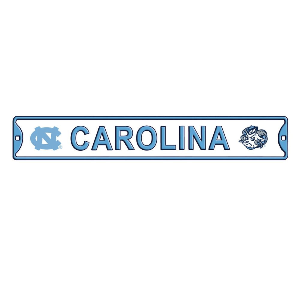 North Carolina - Steel Embossed NCAA Mini Street Sign