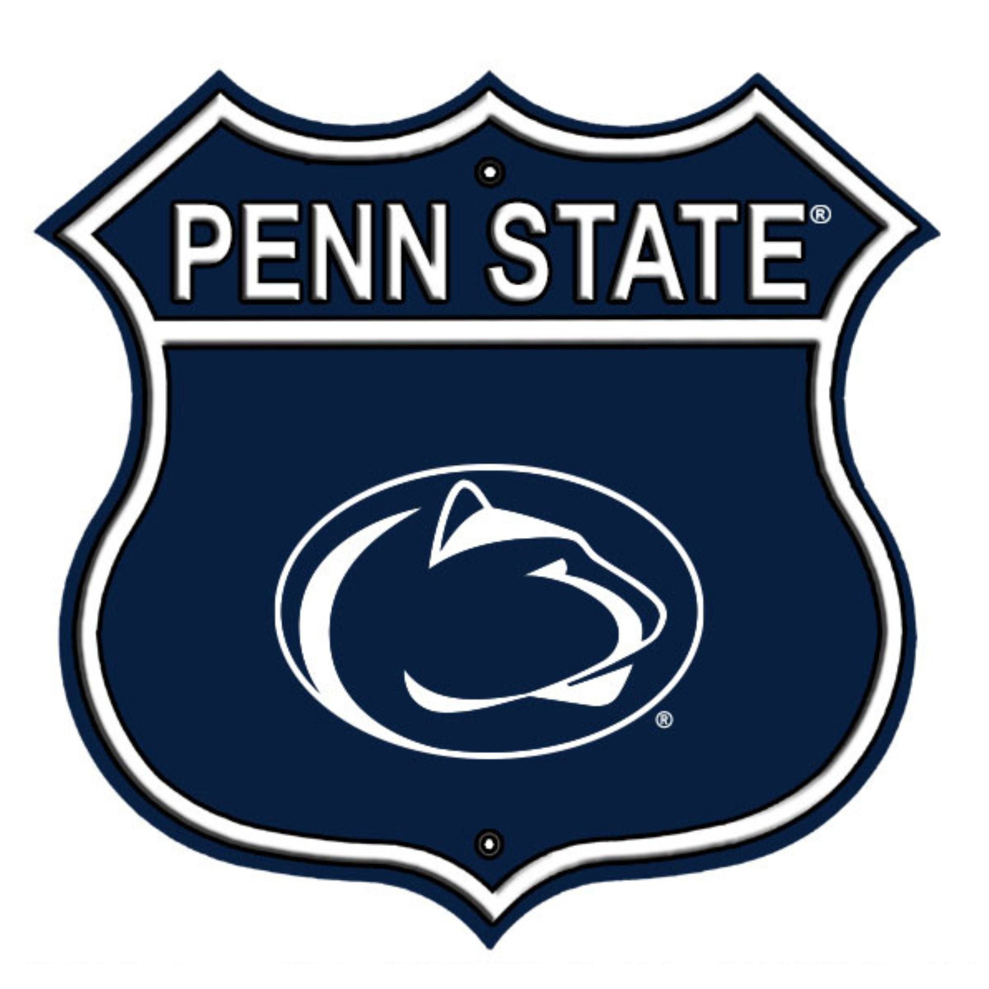 Penn State Nittany Lions Embossed Steel Route Sign