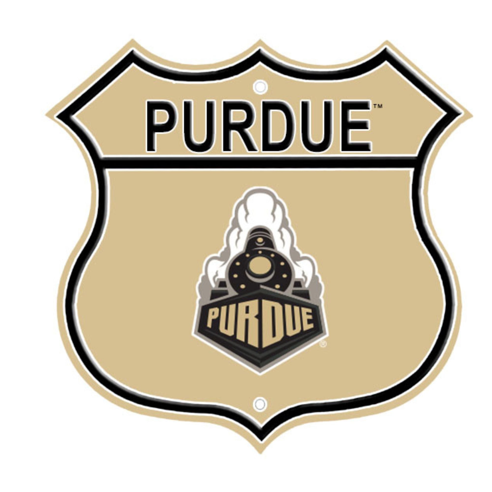 Purdue Boilermakers Embossed Steel Route Sign