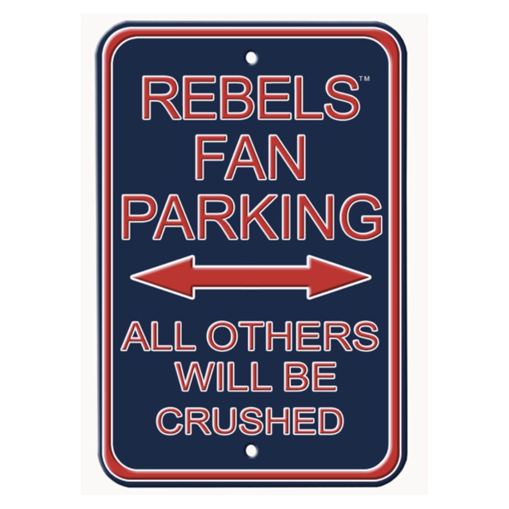 Ole Miss/Rebel Fans - Embossed Steel Parking Sign