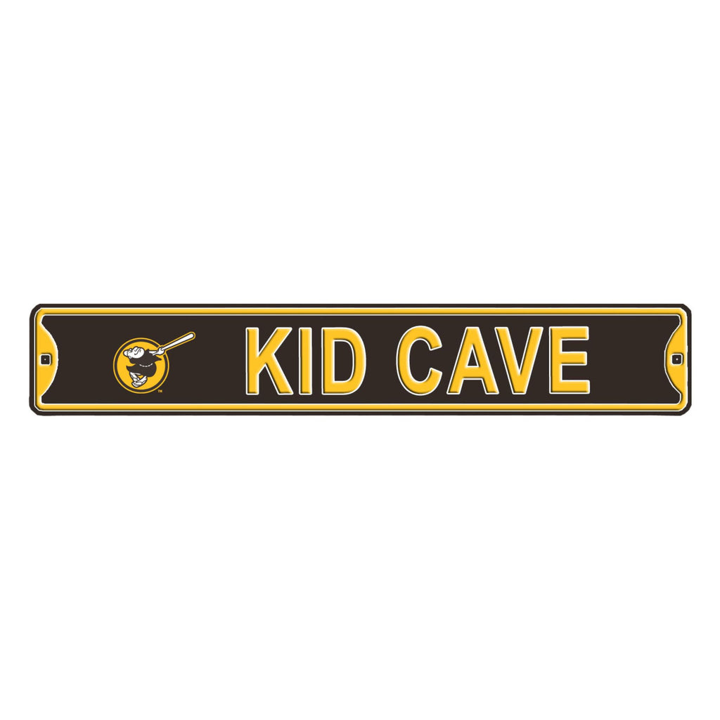 San Diego Padres - KID CAVE -Steel Embossed MLB Mini Street Sign