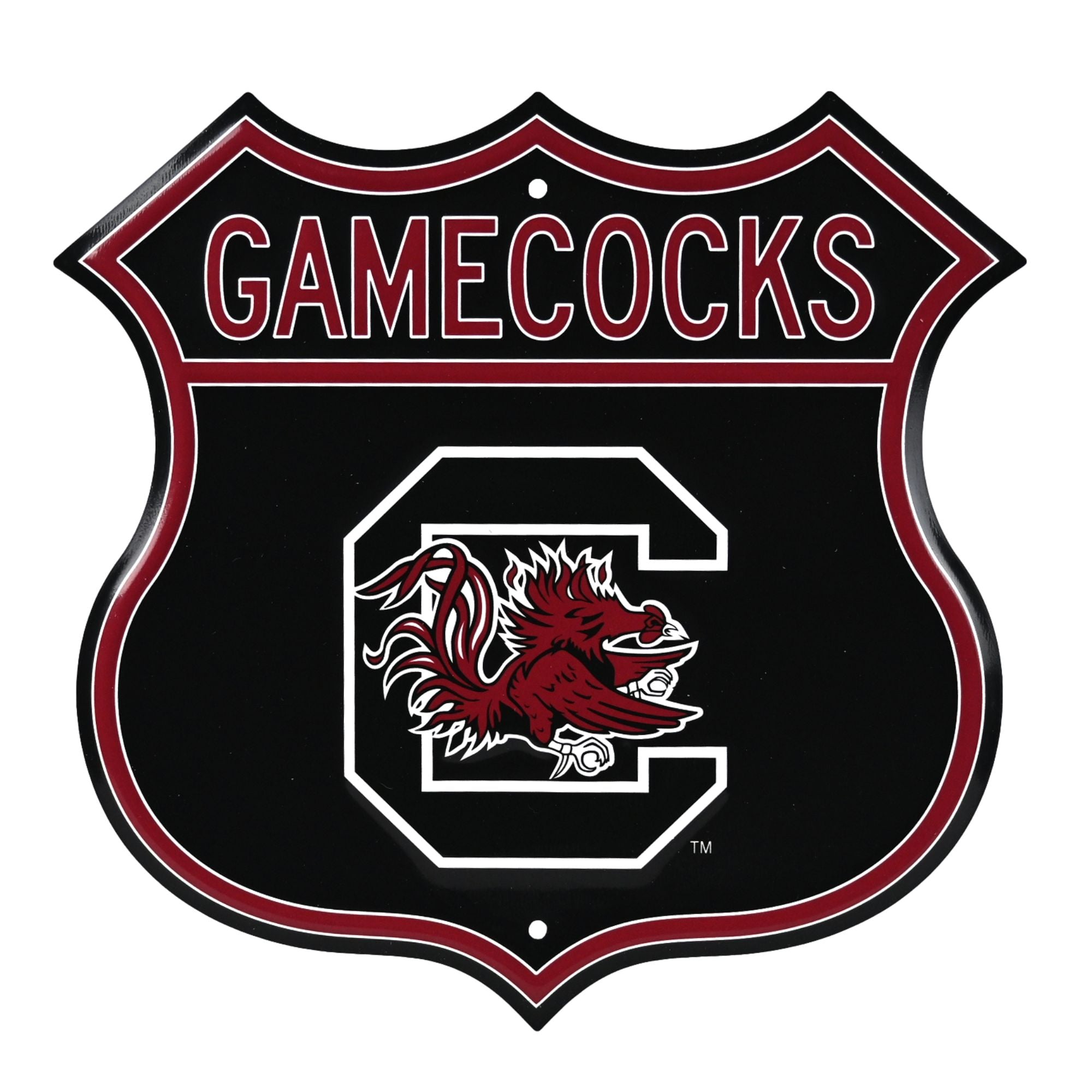South Carolina Gamecocks Embossed Steel Route Sign