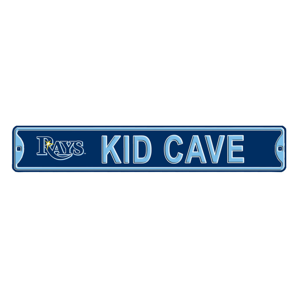 Tampa Bay Rays - KID CAVE -Steel Embossed MLB Mini Street Sign