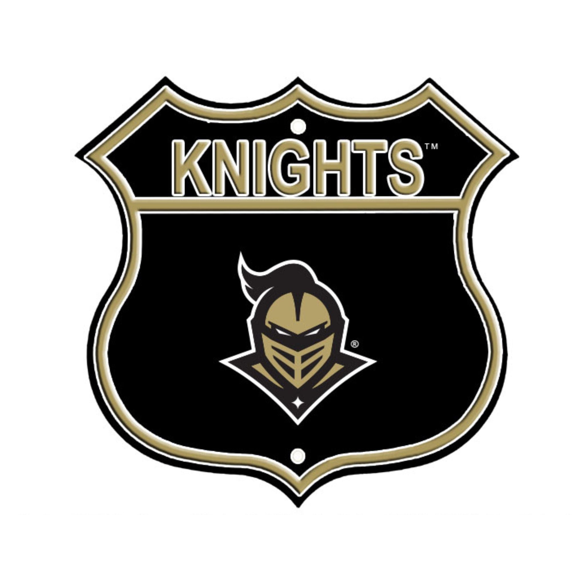 UCF Knights Embossed Steel Route Sign