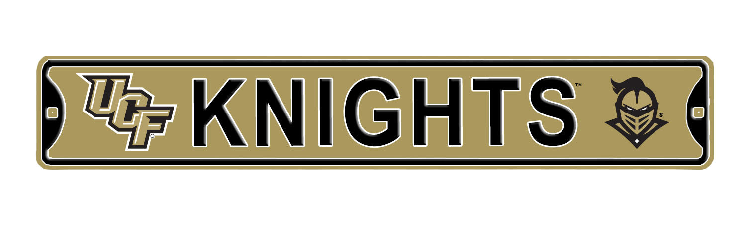 UCF Knights - Steel Embossed NCAA Mini Street Sign