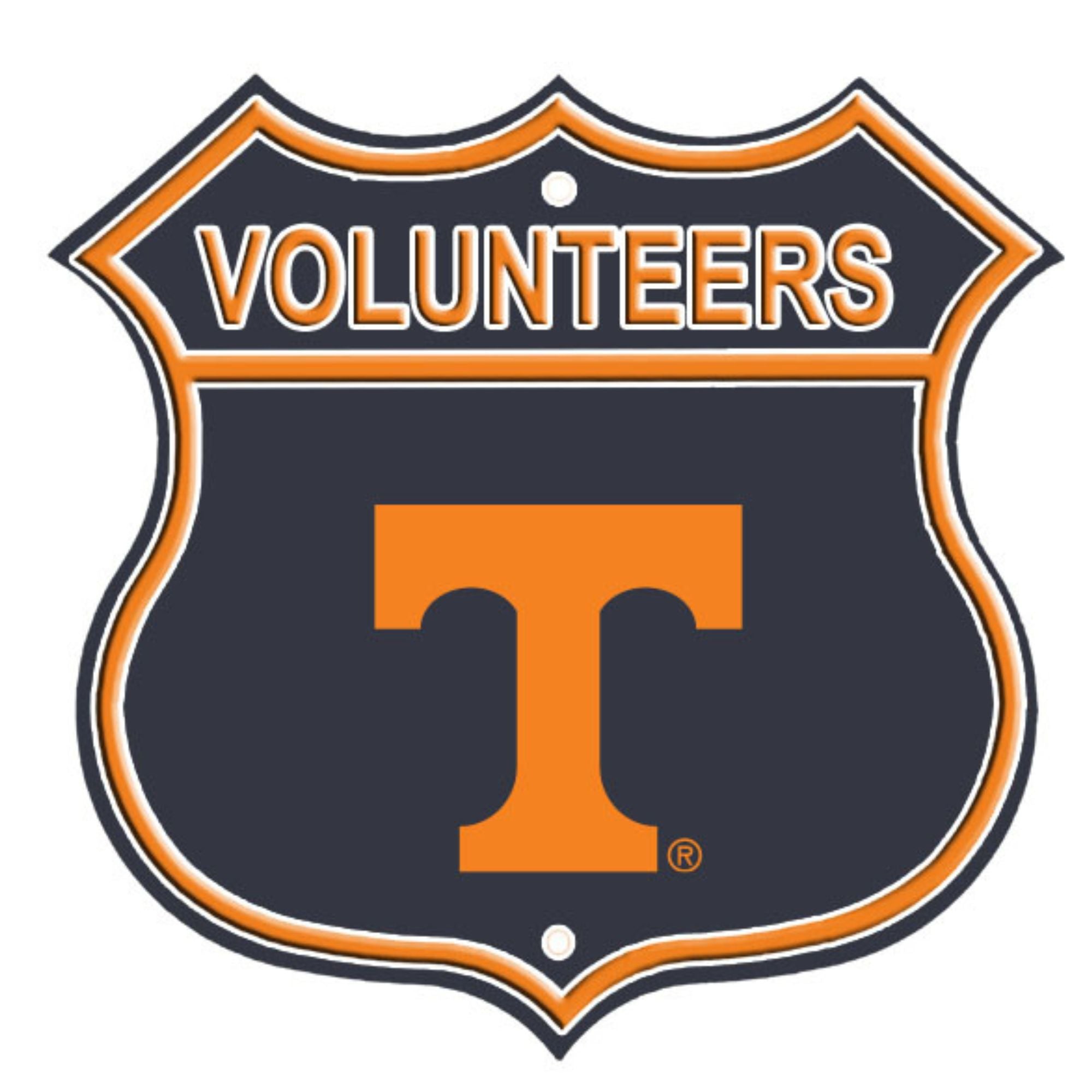 Tennessee Vols Embossed Steel Route Sign