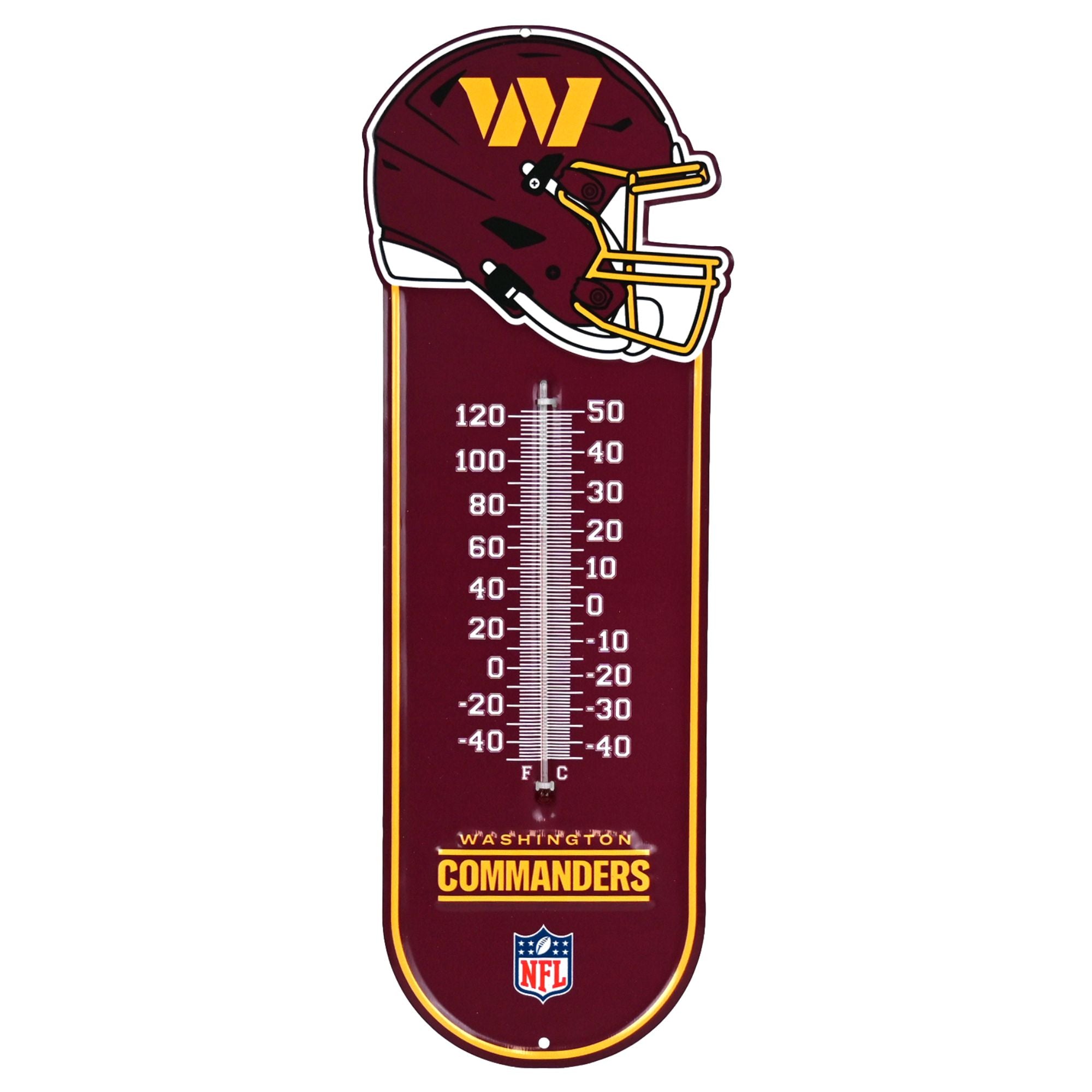 Washington Commanders - Embossed Steel Thermometer