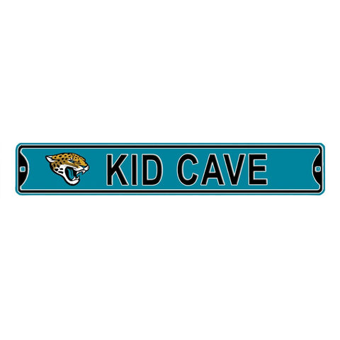 Jacksonville Jaguars - KID CAVE -Steel Embossed NFL Mini Street Sign
