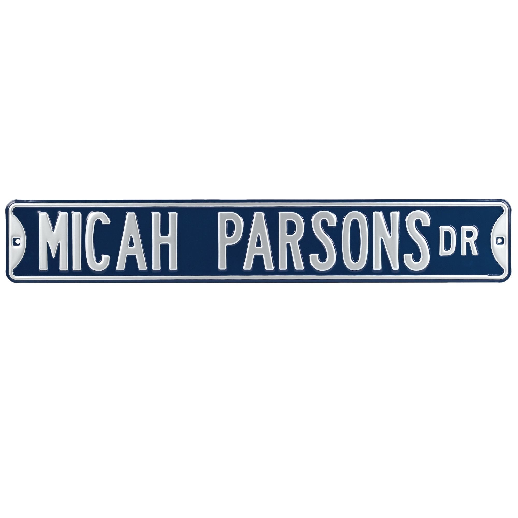 Micah Parsons DR - Dallas Cowboys - Embossed Steel Street Sign