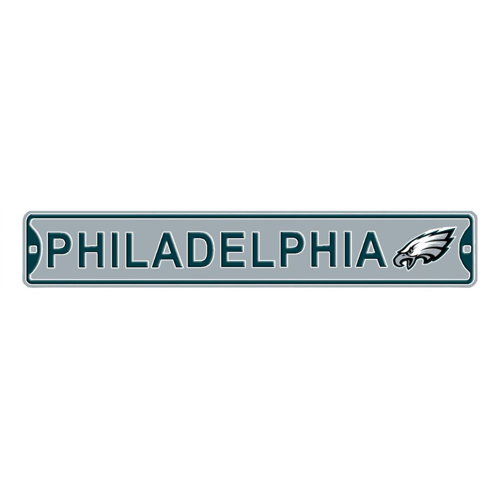 Philadelphia Eagles - CITY LOGO - Steel Embossed NFL Mini Street Signs