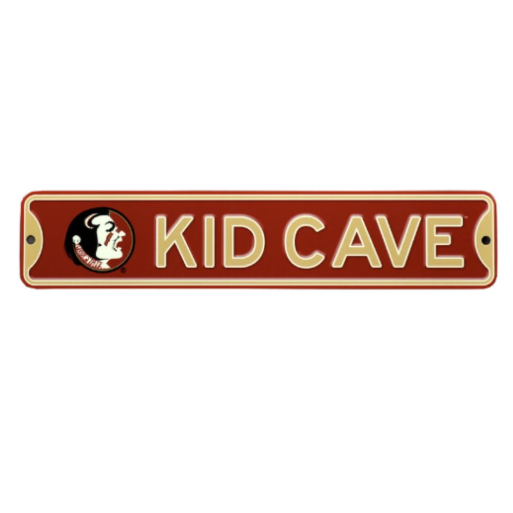 Florida State Seminoles - KID CAVE - Steel Mini Street Sign