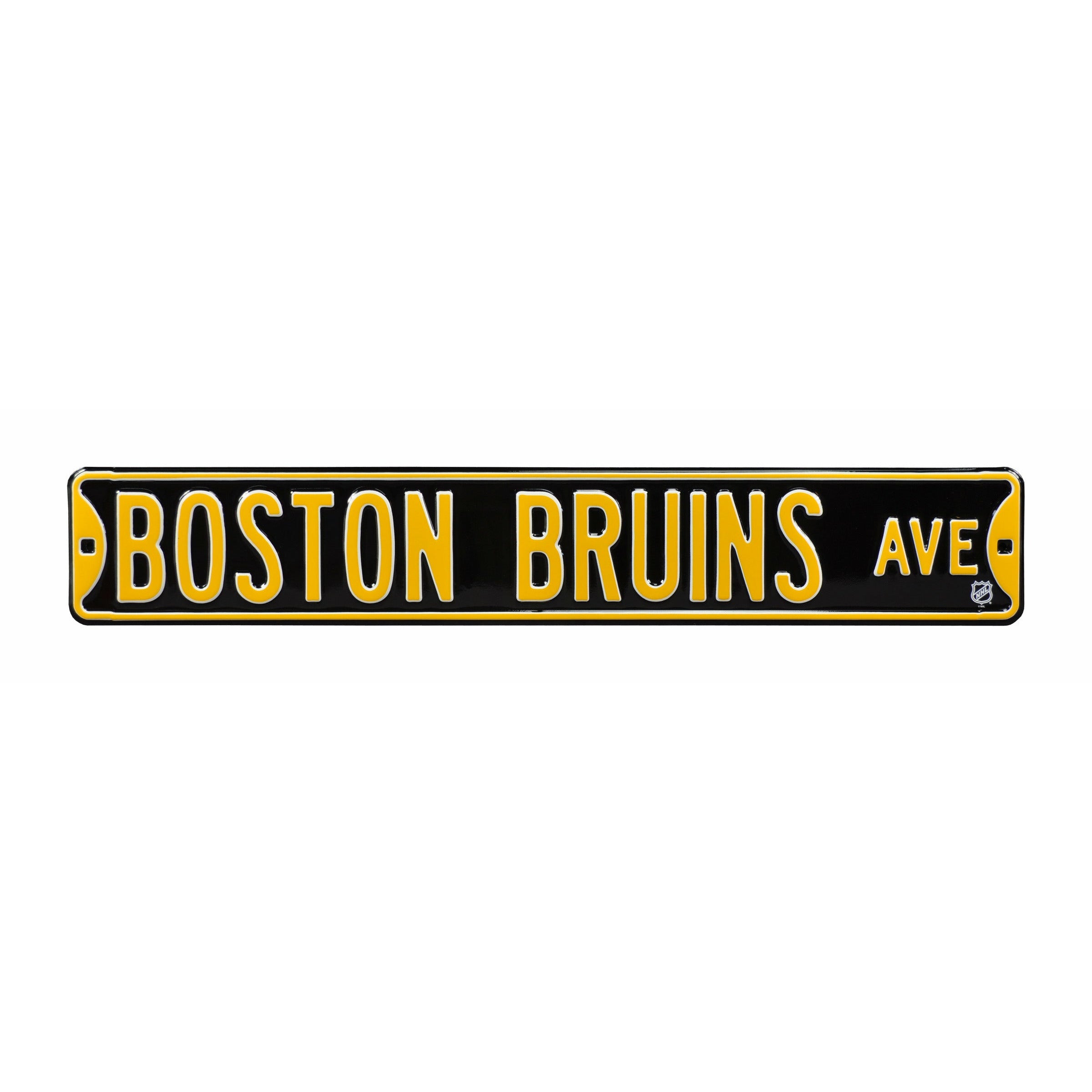 Boston Bruins - BOSTON BRUINS AVE - Embossed Steel Street Sign