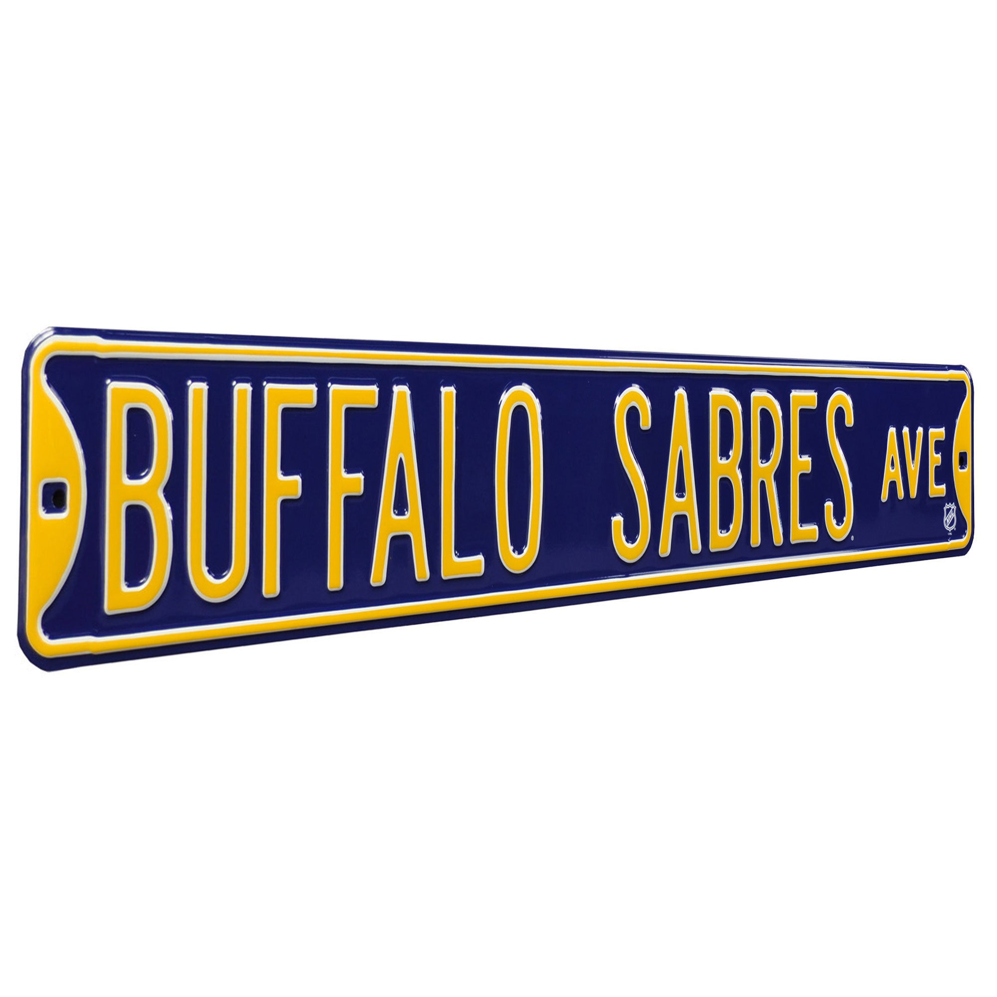 Buffalo Sabres - BUFFALO SABRES AVE - Embossed Steel Street Sign