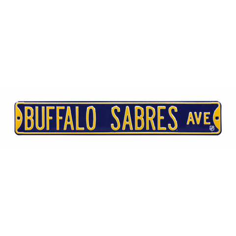 Buffalo Sabres - BUFFALO SABRES AVE - Embossed Steel Street Sign