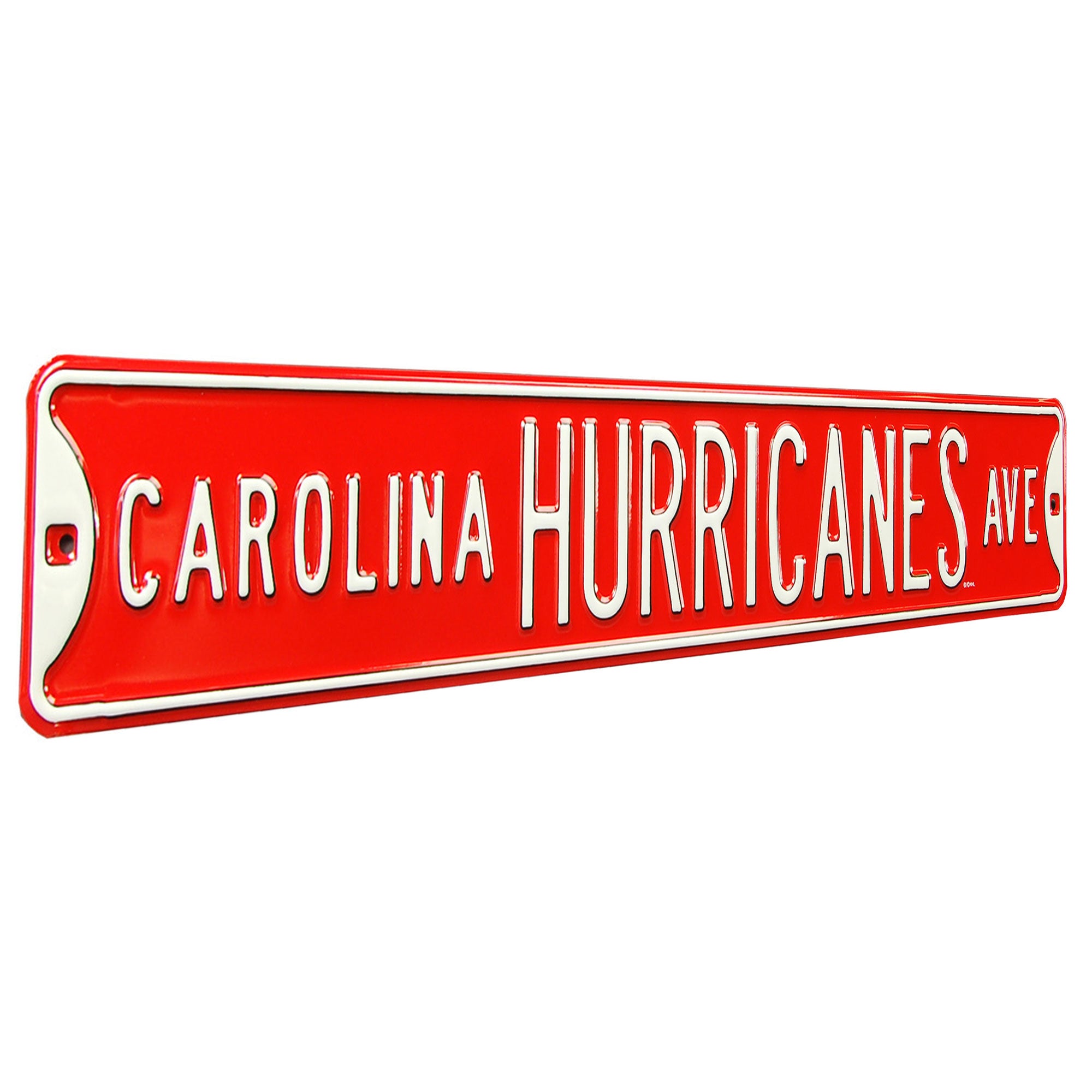 Carolina Hurricanes - HURRICANES AVE - Embossed Steel Street Sign