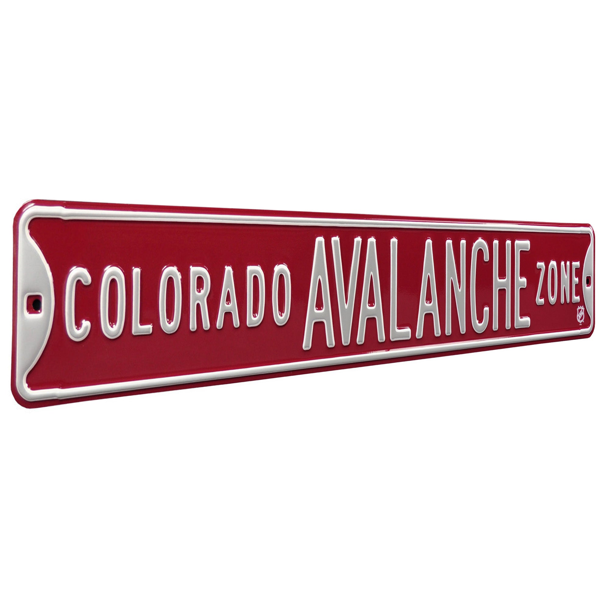 Colorado Avalanche - AVALANCHE ZONE - Embossed Steel Street Sign