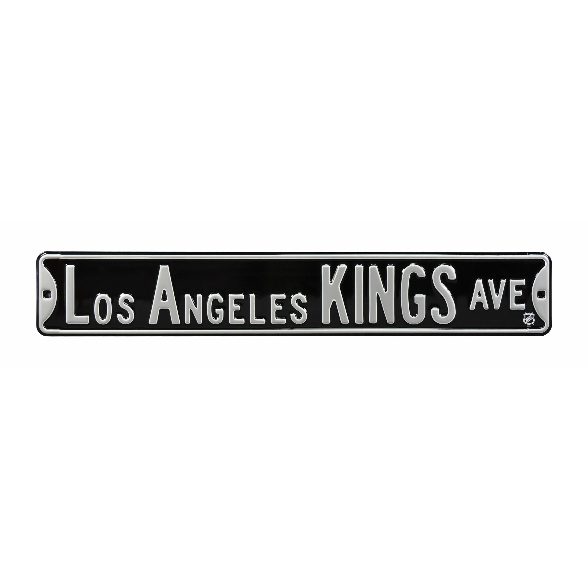 Los Angeles Kings - LOS ANGELES KINGS AVE - Embossed Steel Street Sign
