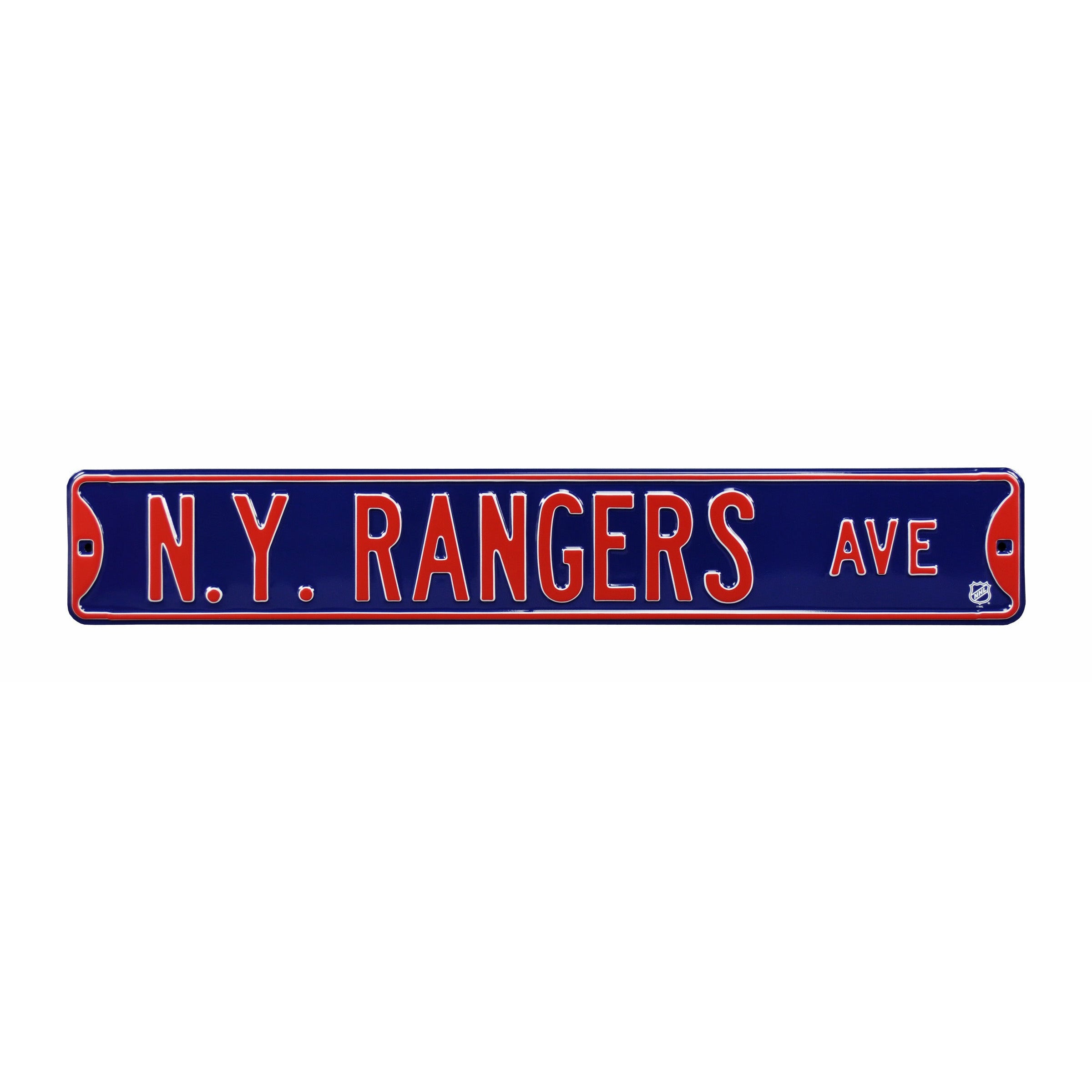 New York Rangers - NY RANGERS AVE - Embossed Steel Street Sign
