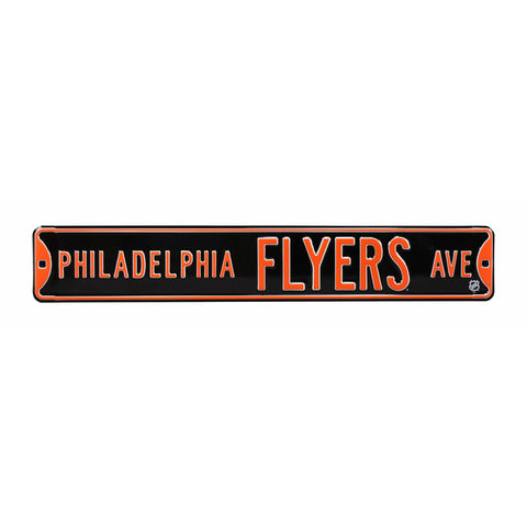 Philadelphia Flyers - PHILADELPHIA FLYERS AVE - Embossed Steel Street Sign