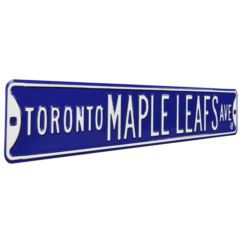 Toronto Maple Leafs - MAPLE LEAFS AVE - Embossed Steel Street Sign