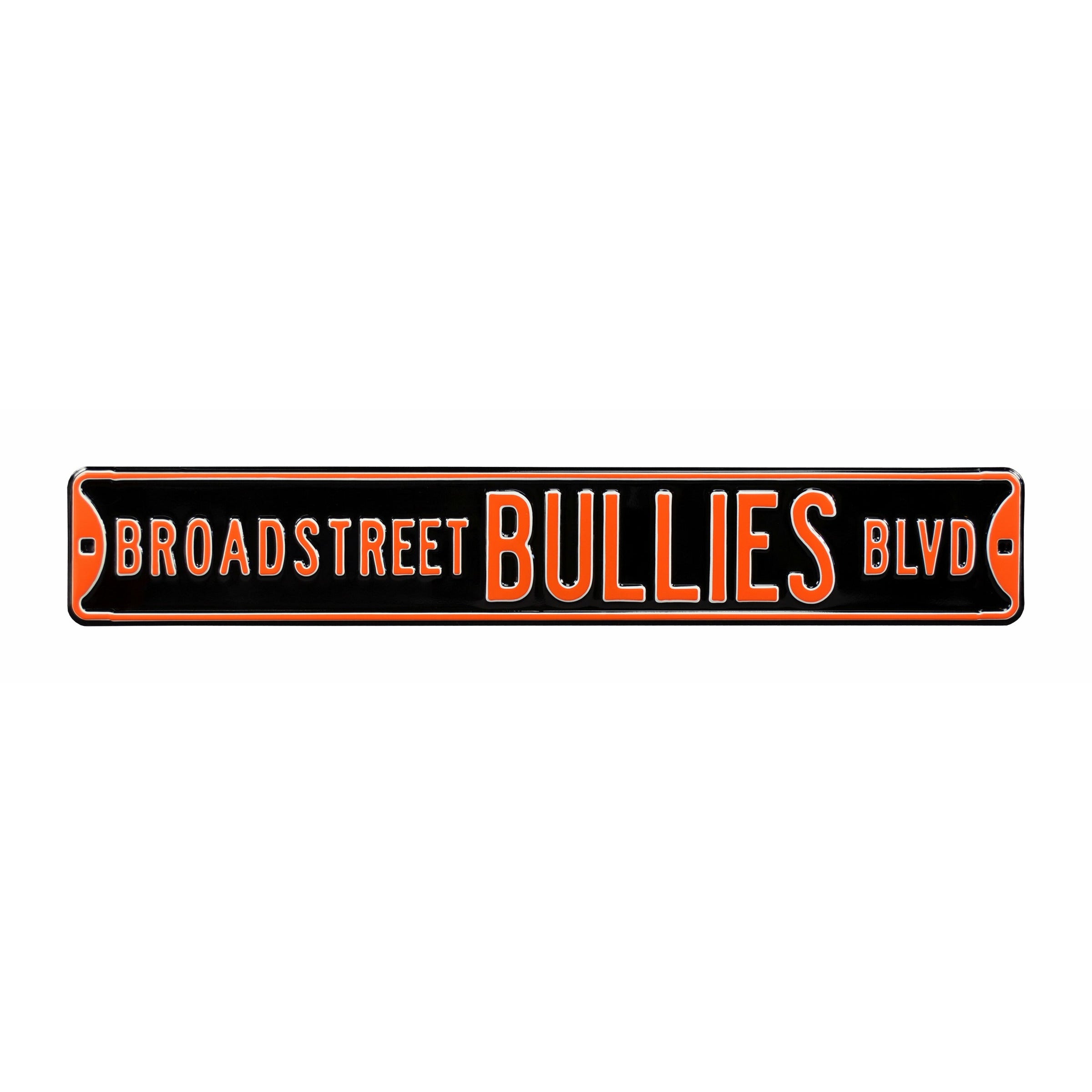 Philadelphia Flyers - BROADSTREET BULLIES BLVD - Embossed Steel Street Sign