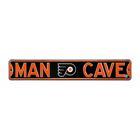 Philadelphia Flyers - MAN CAVE - Embossed Steel Street Sign