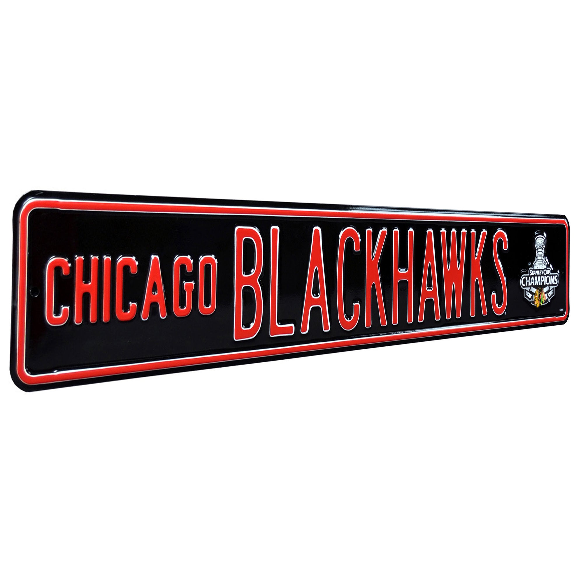 Chicago Blackhawks - 2010 STANLEY CUP - Embossed Steel Street Sign