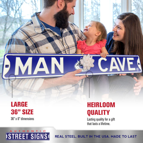 Vancouver Canucks - MAN CAVE - Embossed Steel Street Sign