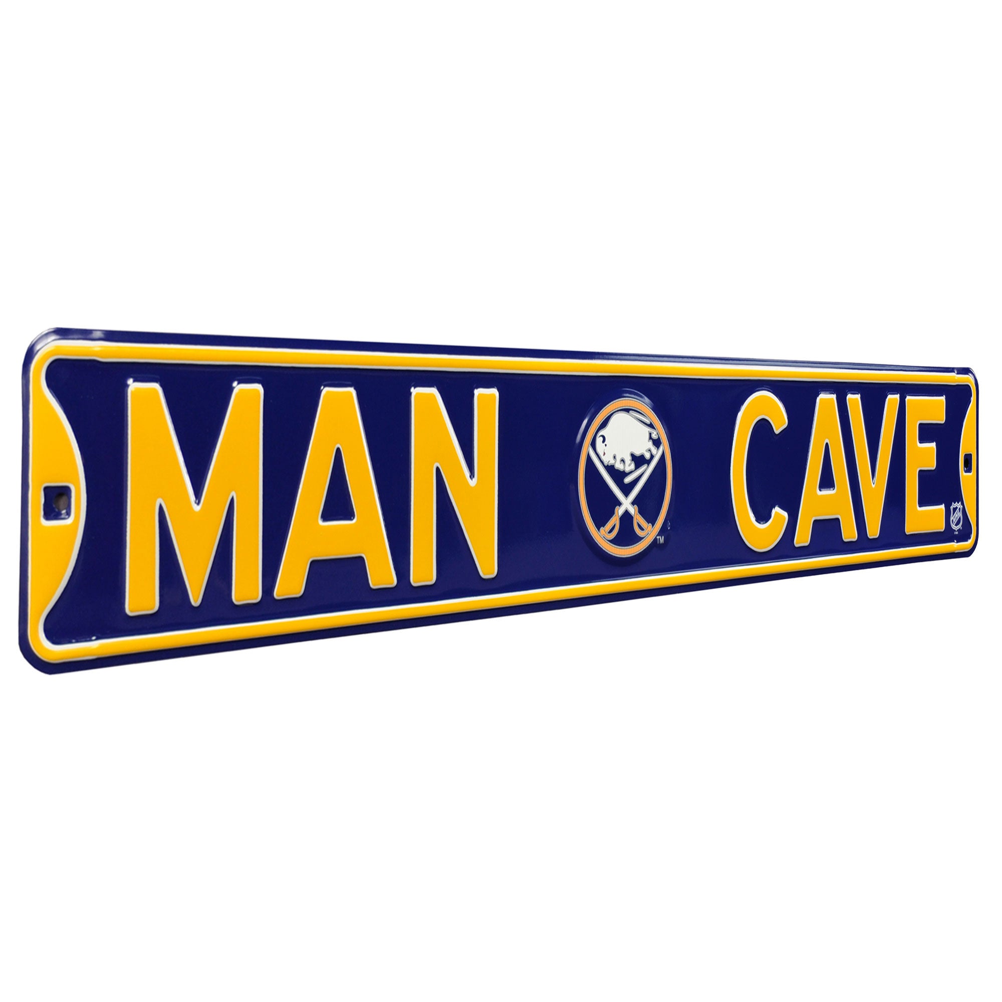 Buffalo Sabres - MAN CAVE - Embossed Steel Street Sign
