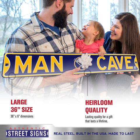 Buffalo Sabres - MAN CAVE - Embossed Steel Street Sign