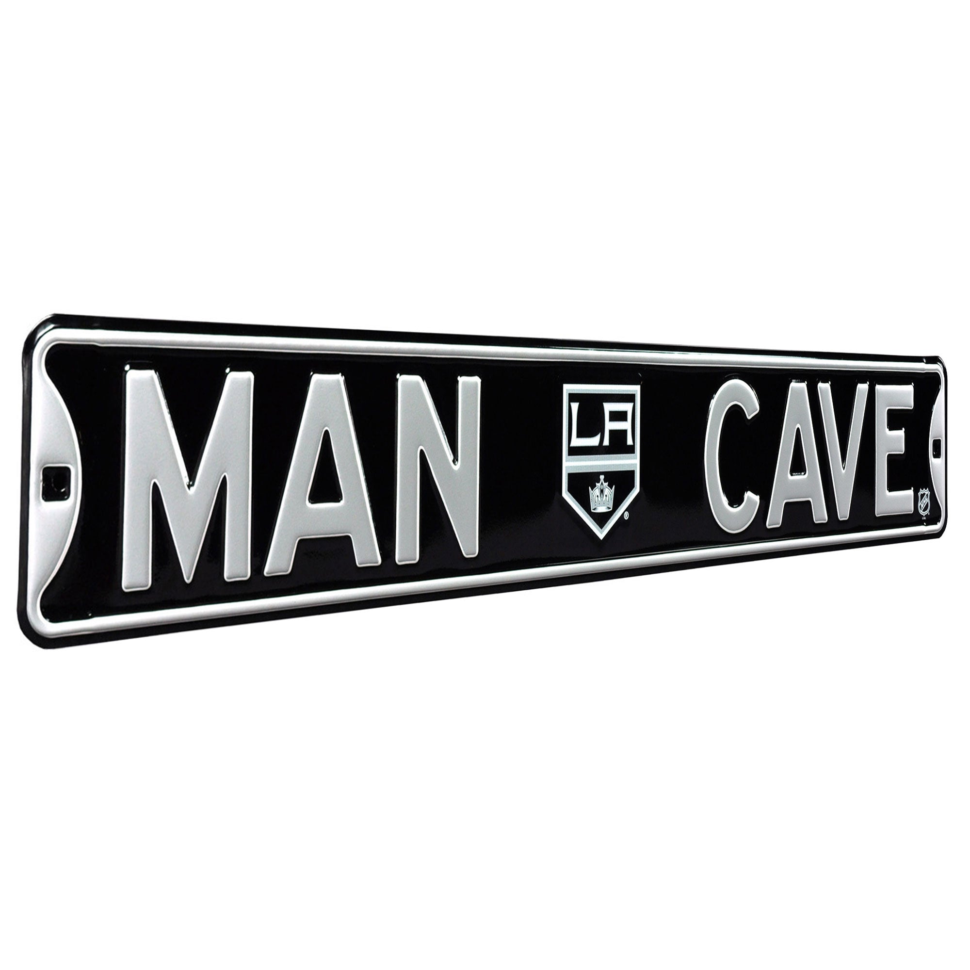 Los Angeles Kings - MAN CAVE - Embossed Steel Street Sign