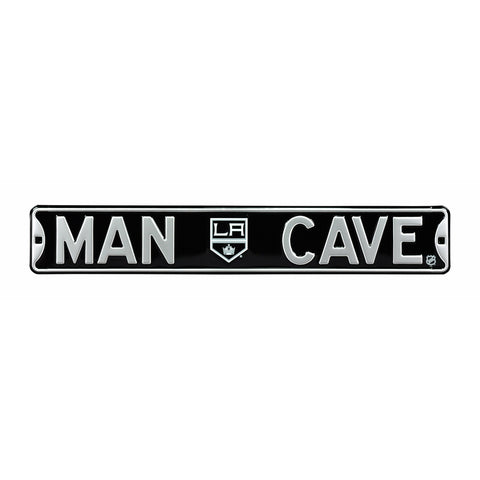 Los Angeles Kings - MAN CAVE - Embossed Steel Street Sign