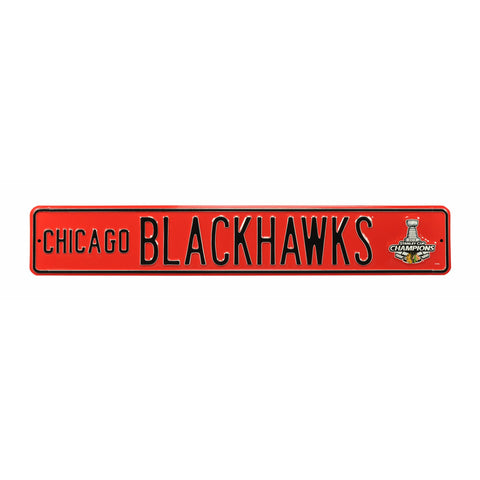 Chicago Blackhawks - 2013 STANLEY CUP - Embossed Steel Street Sign