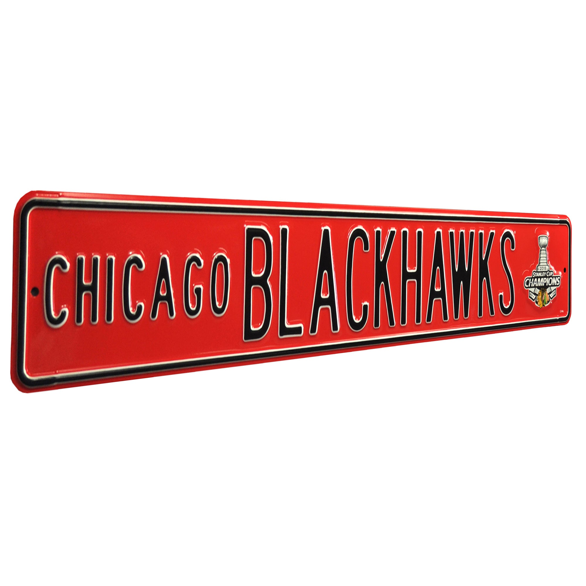 Chicago Blackhawks - 2015 STANLEY CUP - Embossed Steel Street Sign