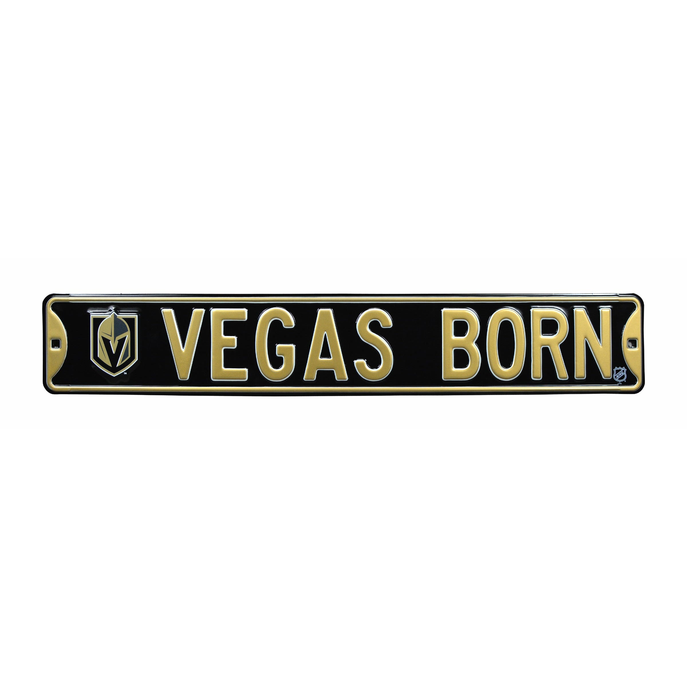 Vegas Golden Knights - VEGAS BORN - Embossed Steel Street Sign