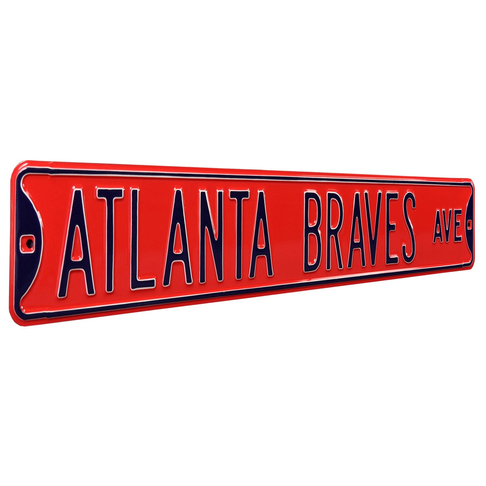 Atlanta Braves - ATLANTA BRAVES AVE - Embossed Steel Street Sign