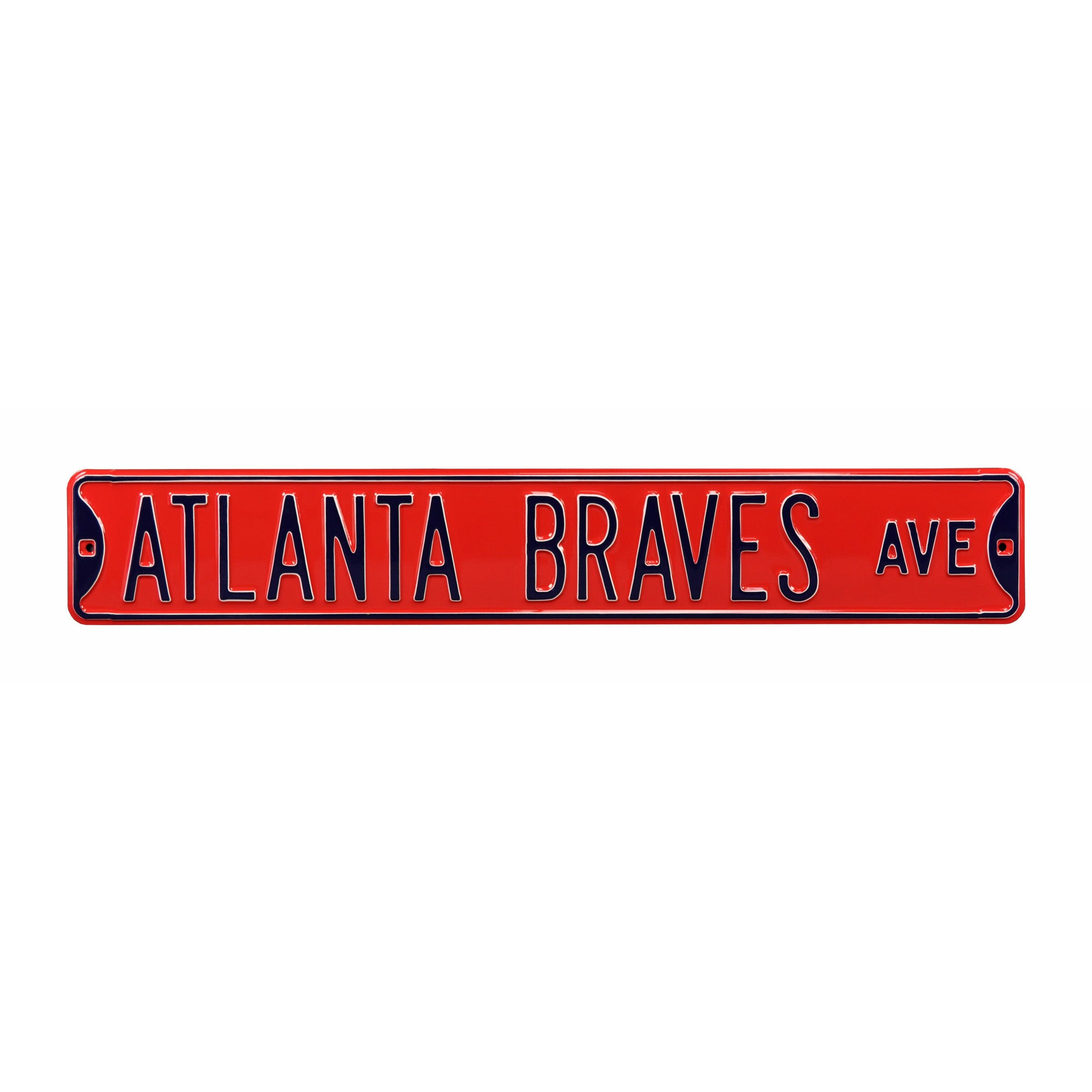 Atlanta Braves - ATLANTA BRAVES AVE - Embossed Steel Street Sign