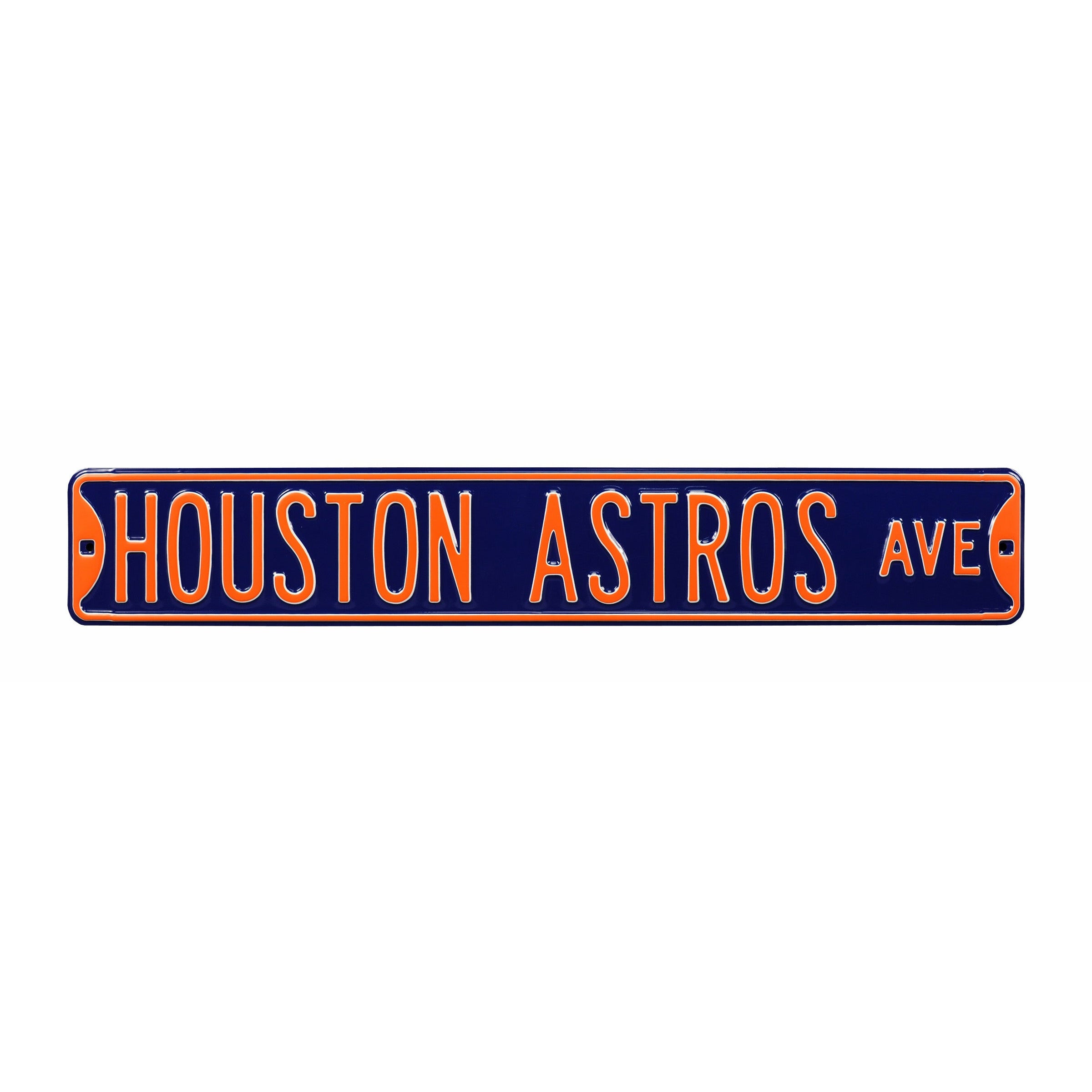 Houston Astros - HOUSTON ASTROS AVE - Embossed Steel Street Sign