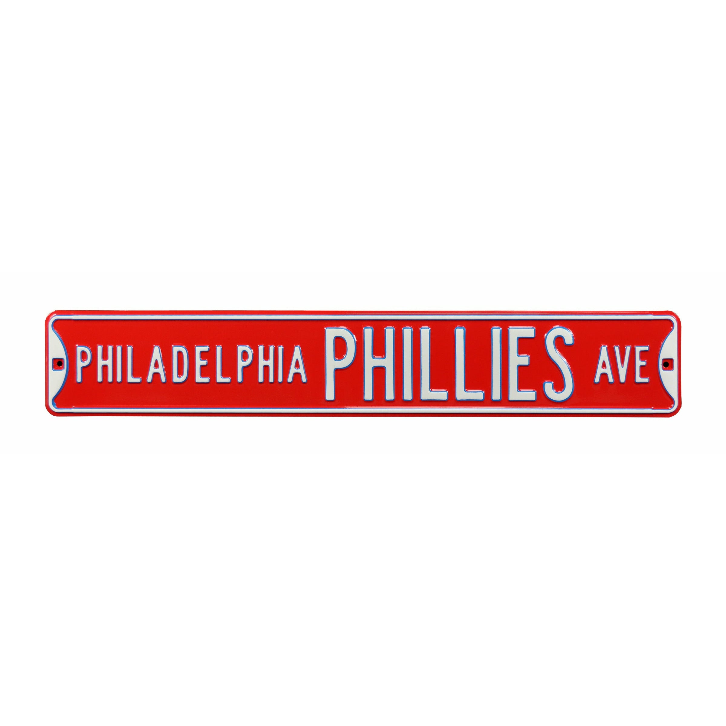 Philadelphia Phillies - PHILLIES AVE - Embossed Steel Street Sign