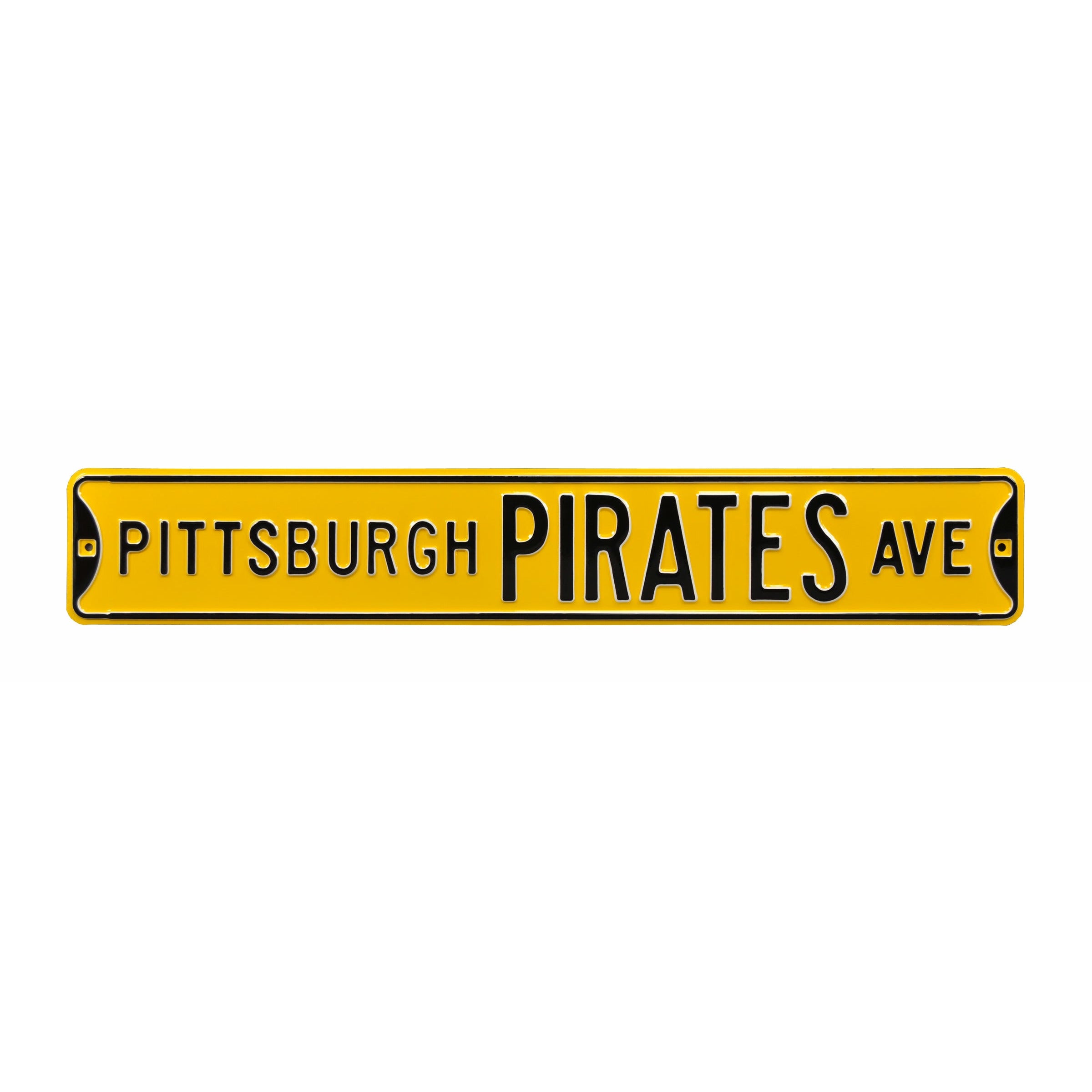 Pittsburgh Pirates - PITTSBURGH PIRATES AVE - Embossed Steel Street Sign